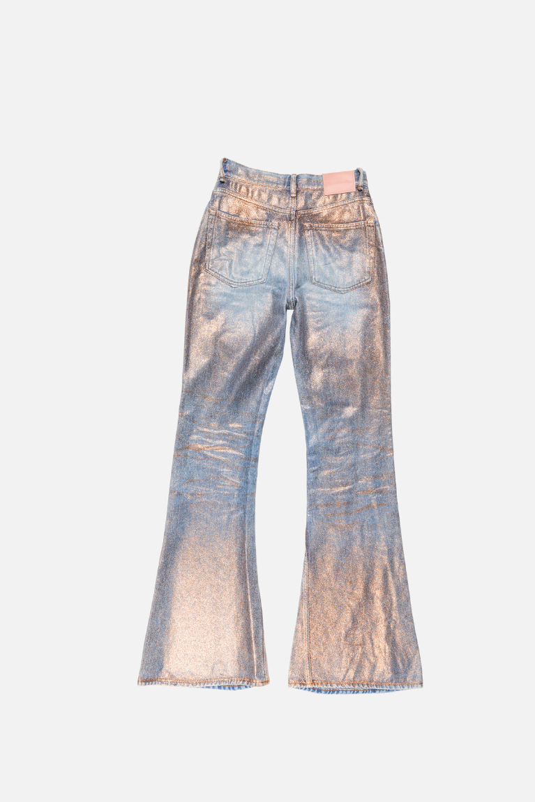  Quần Nữ Acne Fitted Glitter Jeans - 2025F 'Light Blue' 