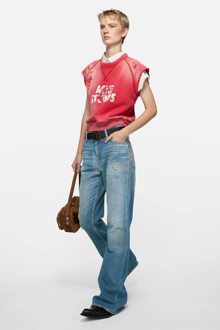  Quần Nữ Acne Fitted Jeans - 2025F 'Mid Blue' 