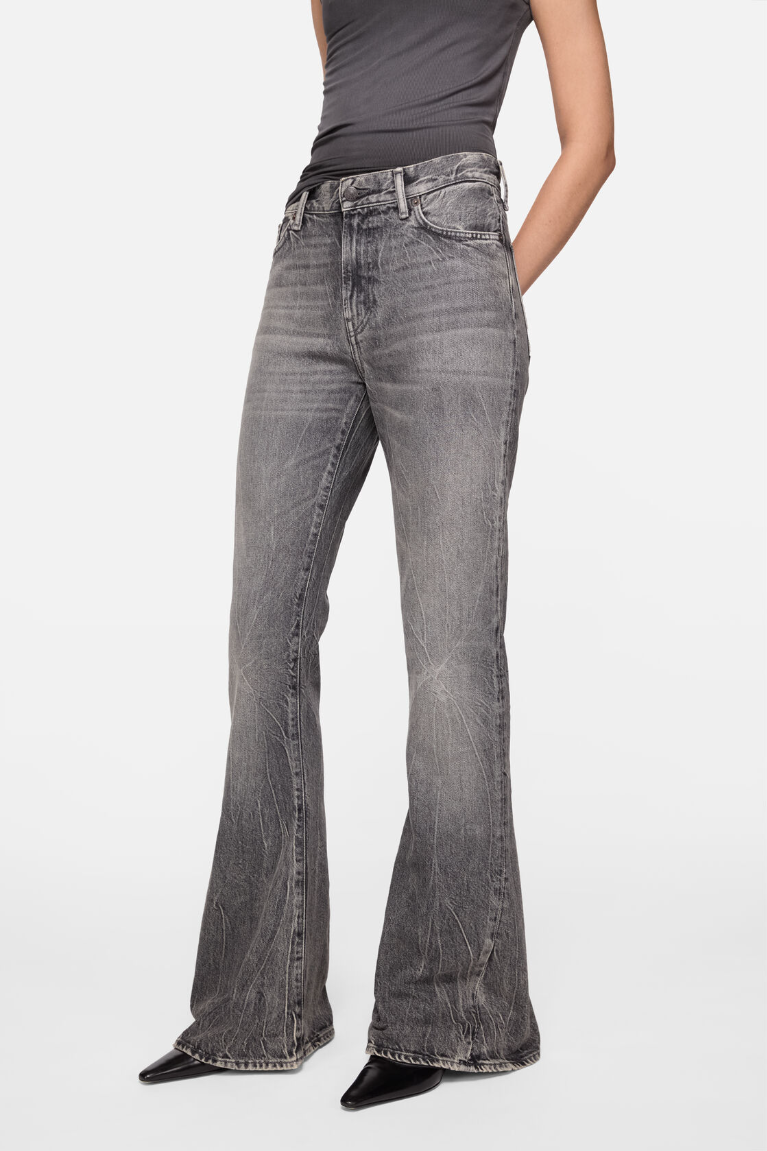  Quần Nữ Acne Fitted Jeans - 2025F 'Whased Black' 