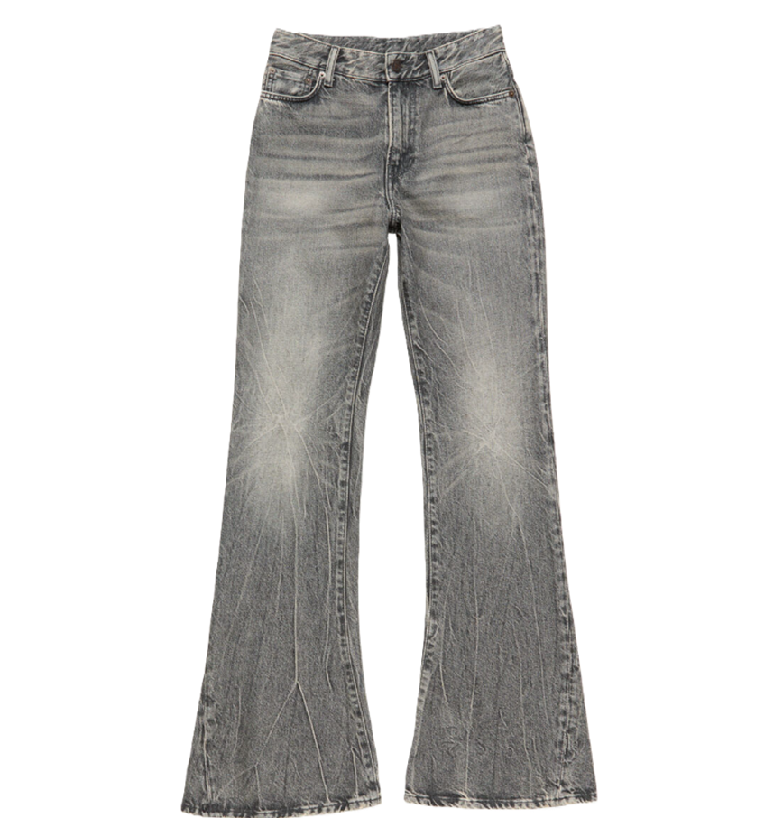  Quần Nữ Acne Fitted Jeans - 2025F 'Whased Black' 