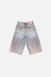  Quần Nữ Acne Glitter Denim Shorts 'Rose Copper' 