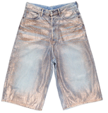  Quần Nữ Acne Glitter Denim Shorts 'Rose Copper' 