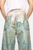  Quần Nữ Acne Loose fit jeans - 1981 'Green' 