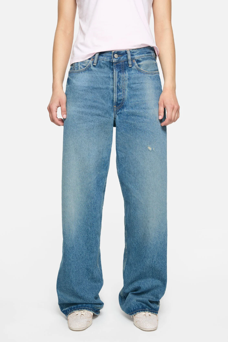  Quần Nữ Acne Loose Fit Jeans - 1981 'Mid Blue' 