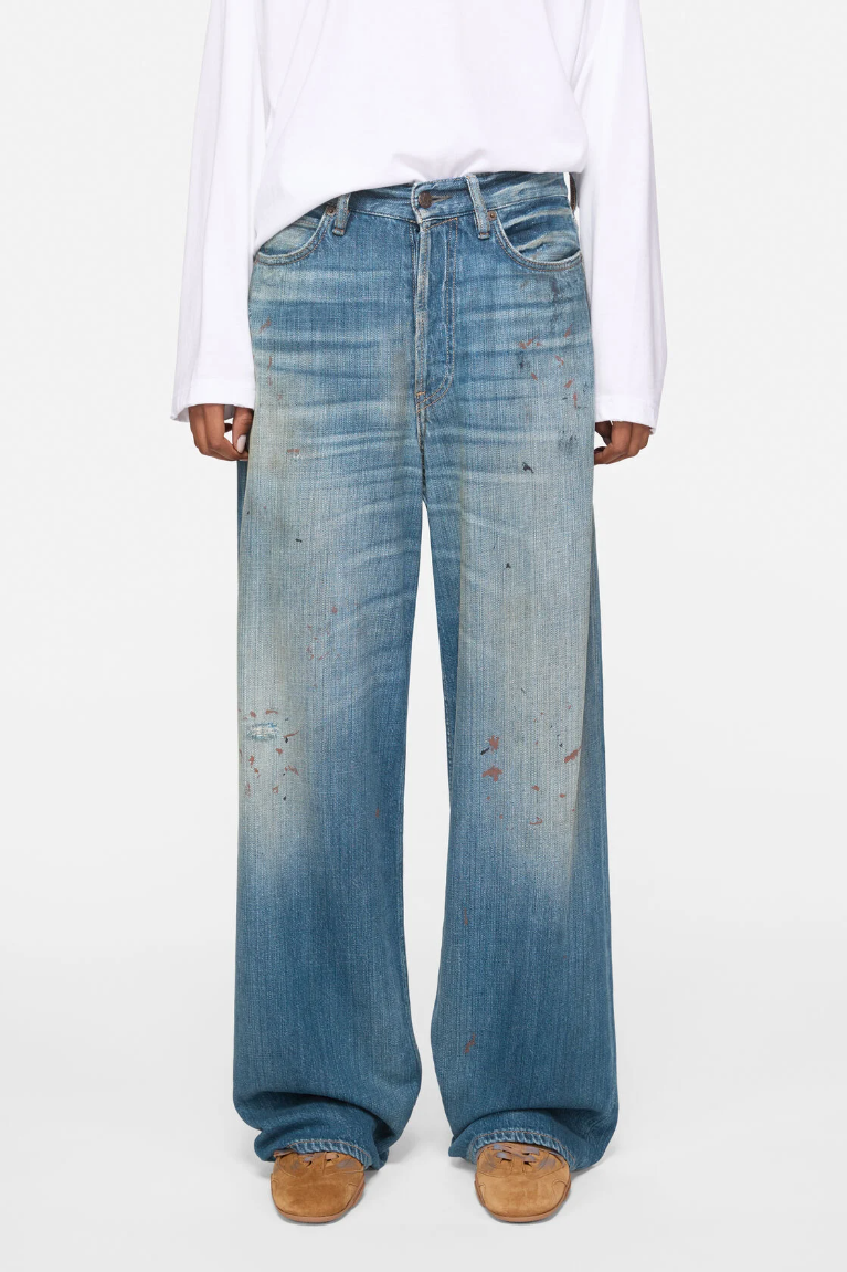 Quần Nữ Acne Loose Fit Jeans - 1981 'Mid Blue' 