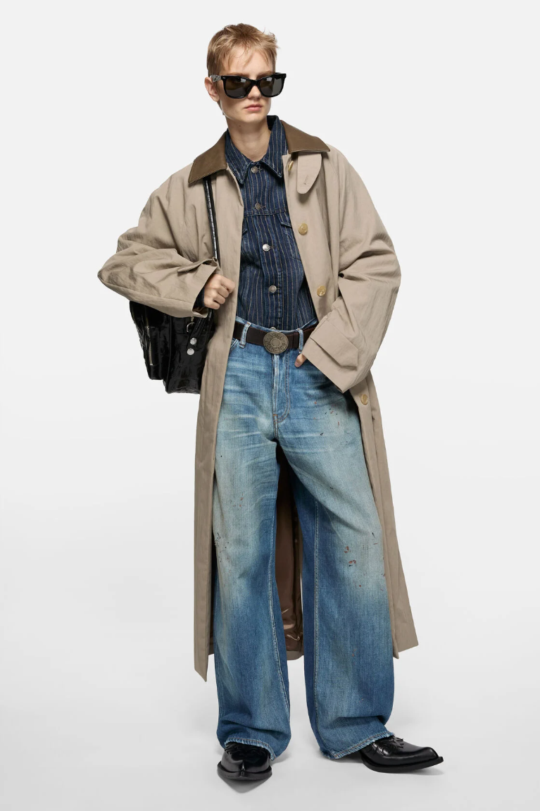  Quần Nữ Acne Loose Fit Jeans - 1981 'Mid Blue' 