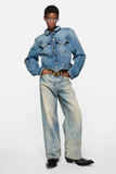  Quần Nữ Acne Loose Fit Jeans - 1981 'Mid Blue' 