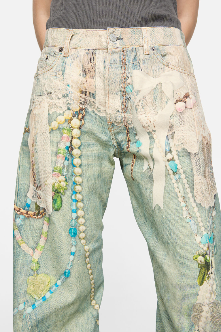  Quần Nữ Acne Loose Fit Jeans - 2006 'Multicolor' 