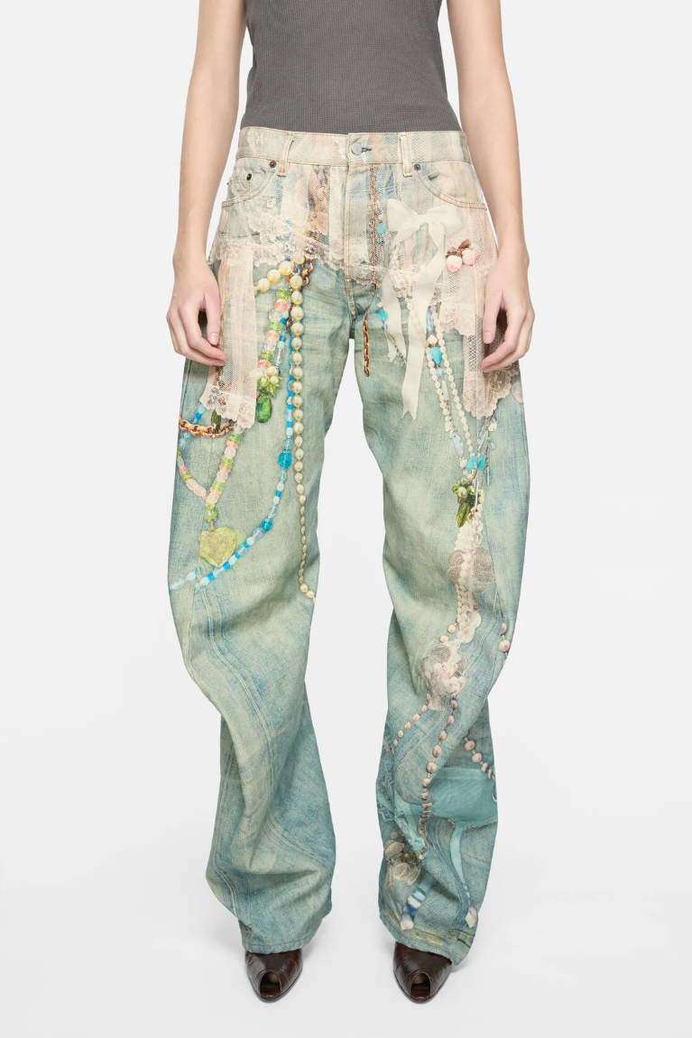  Quần Nữ Acne Loose Fit Jeans - 2006 'Multicolor' 