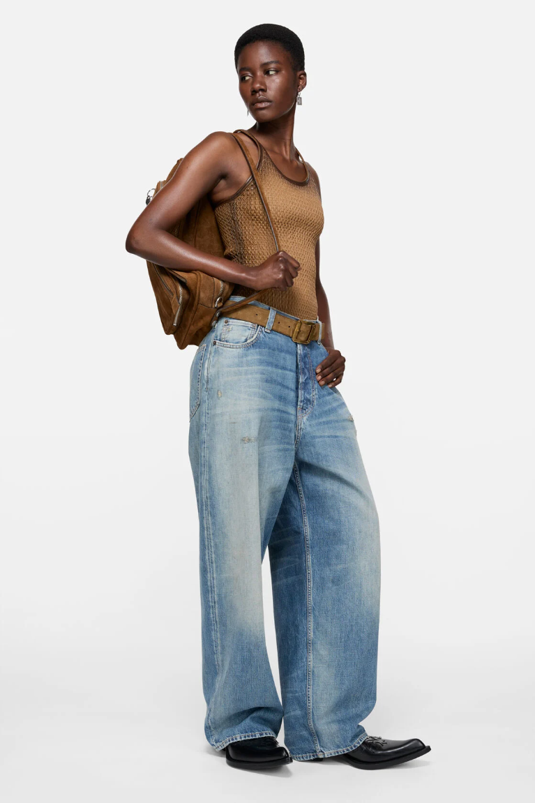  Quần Nữ Acne Loose Fit Jeans - 2023 'Mid Blue' 