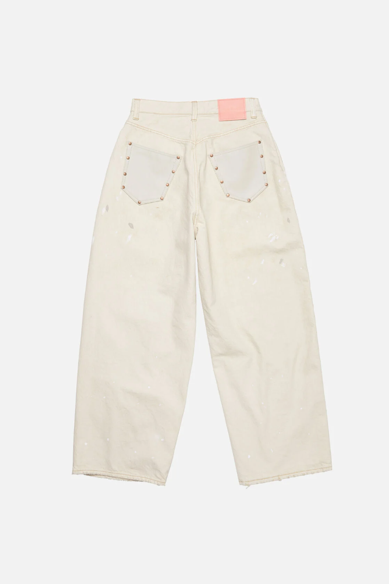  Quần Nữ Acne Loose Fit Jeans - 2023 'White' 