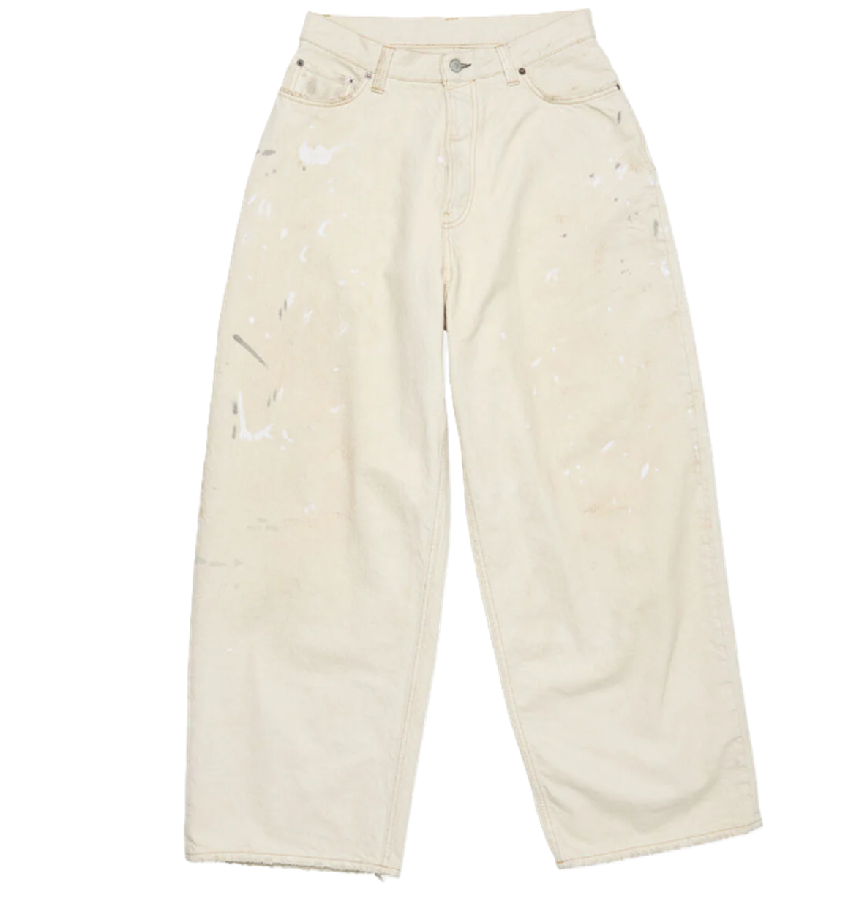  Quần Nữ Acne Loose Fit Jeans - 2023 'White' 