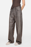  Quần Nữ Acne Loose Rhinestone Jeans – 1981 'Washed Black' 