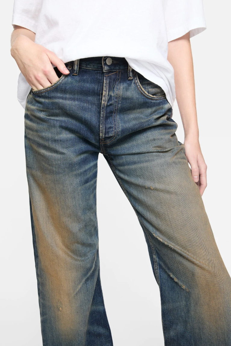  Quần Nữ Acne Regular Fit Jeans - 2021F 'Dark Blue' 