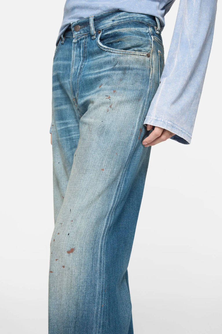  Quần Nữ Acne Regular Fit Jeans - 2021F 'Mid Blue' 