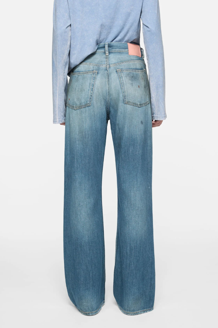  Quần Nữ Acne Regular Fit Jeans - 2021F 'Mid Blue' 