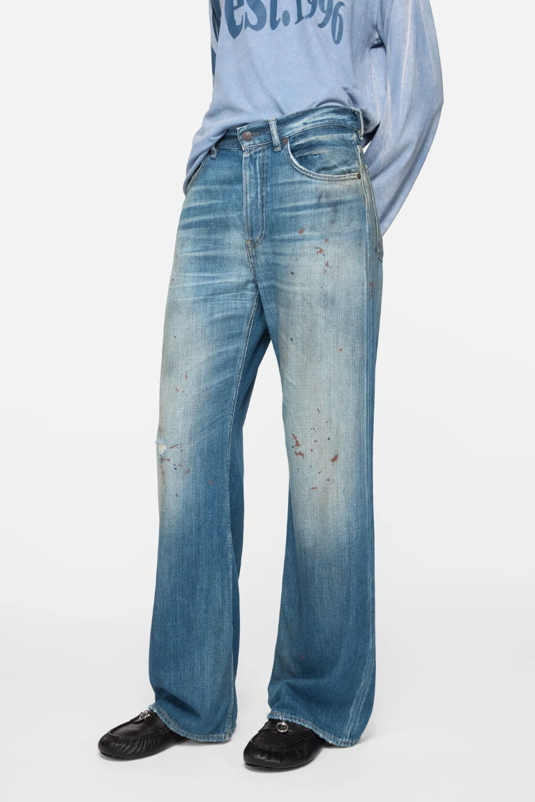  Quần Nữ Acne Regular Fit Jeans - 2021F 'Mid Blue' 