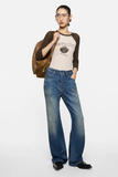  Quần Nữ Acne Regular Fit Jeans - 2021F 'Mid Blue' 