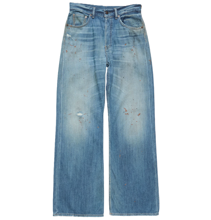  Quần Nữ Acne Regular Fit Jeans - 2021F 'Mid Blue' 