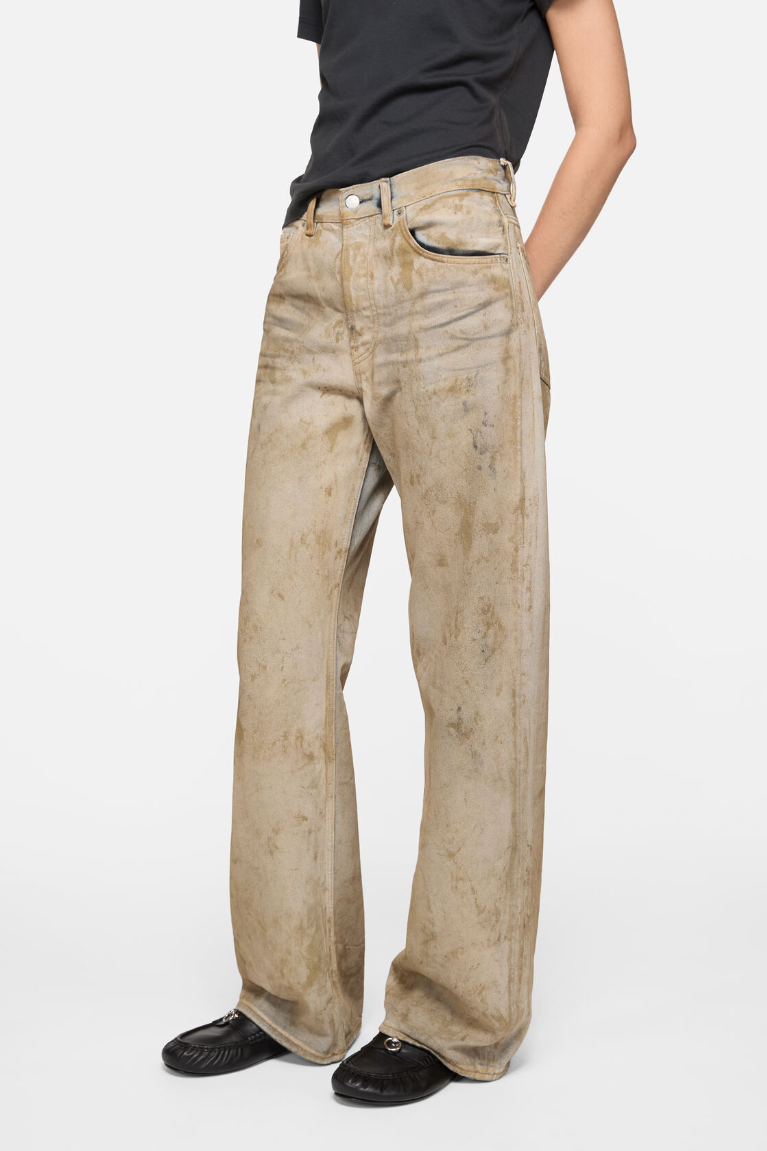  Quần Nữ Acne Regular Fit Jeans - 2021F 'Sand Beige' 