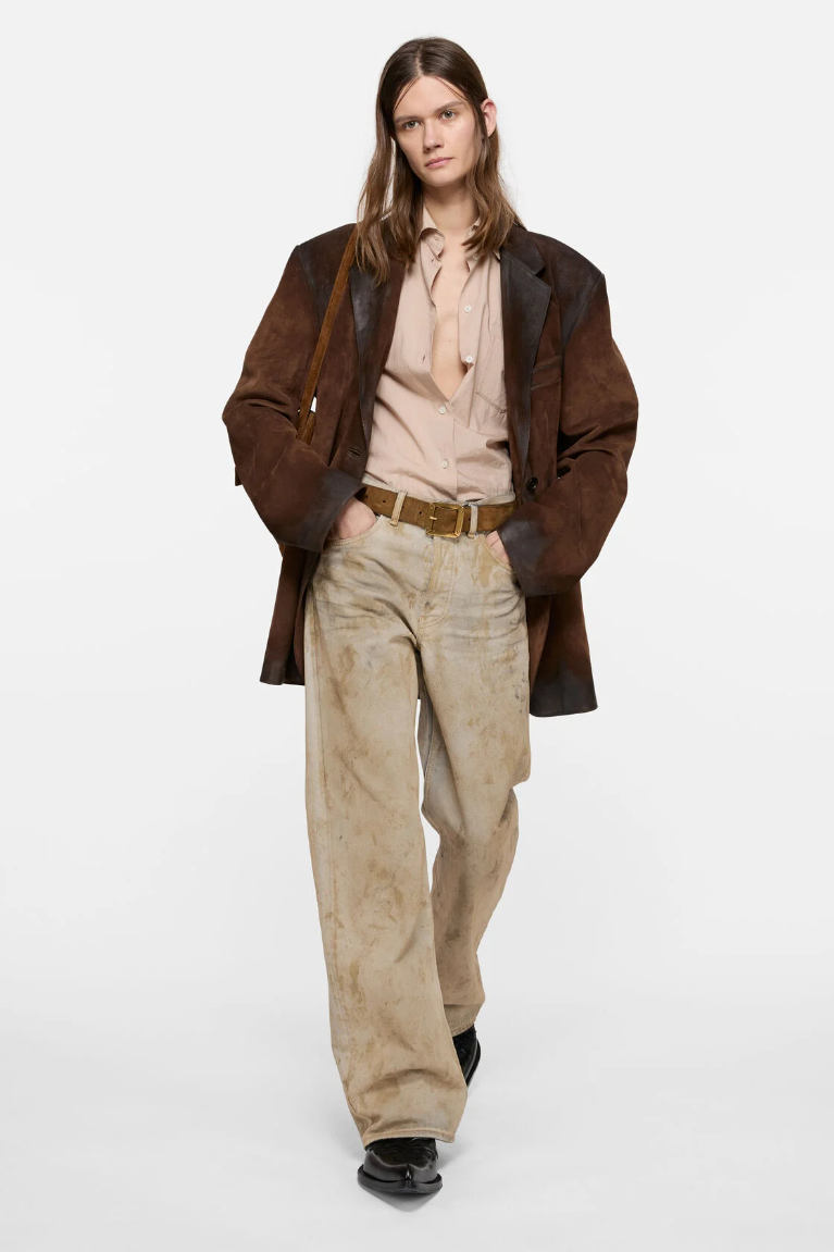  Quần Nữ Acne Regular Fit Jeans - 2021F 'Sand Beige' 
