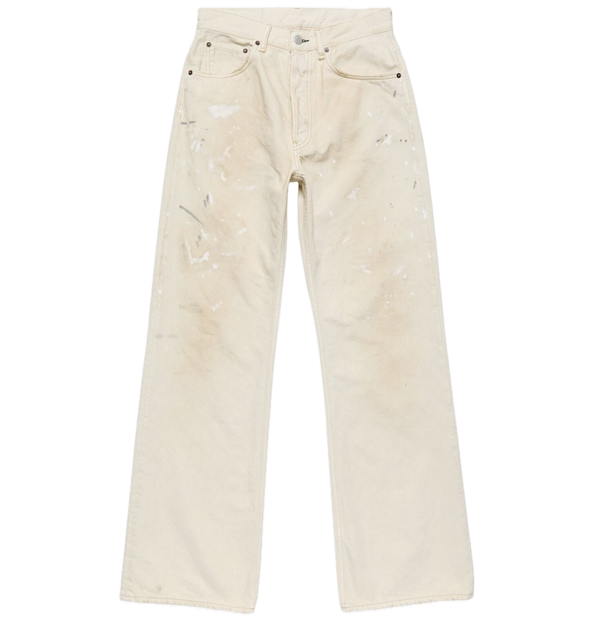  Quần Nữ Acne Regular Fit Jeans - 2021F 'White' 
