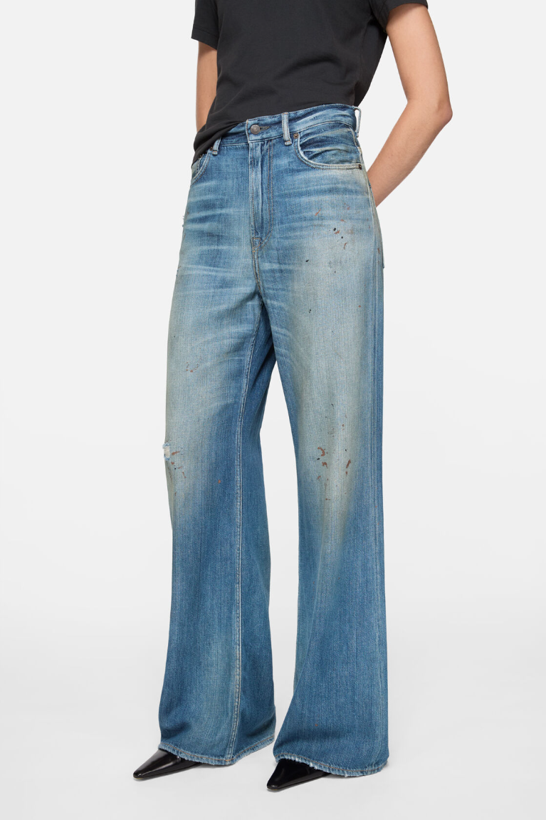  Quần Nữ Acne Regular Fit Jeans - 2022 'Mid Blue' 