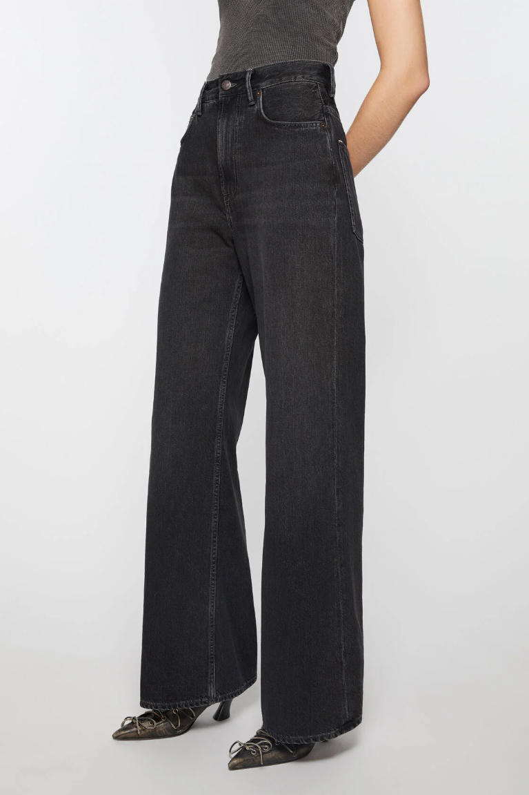  Quần Nữ Acne Regular Fit Jeans - 2022F 'Black' 