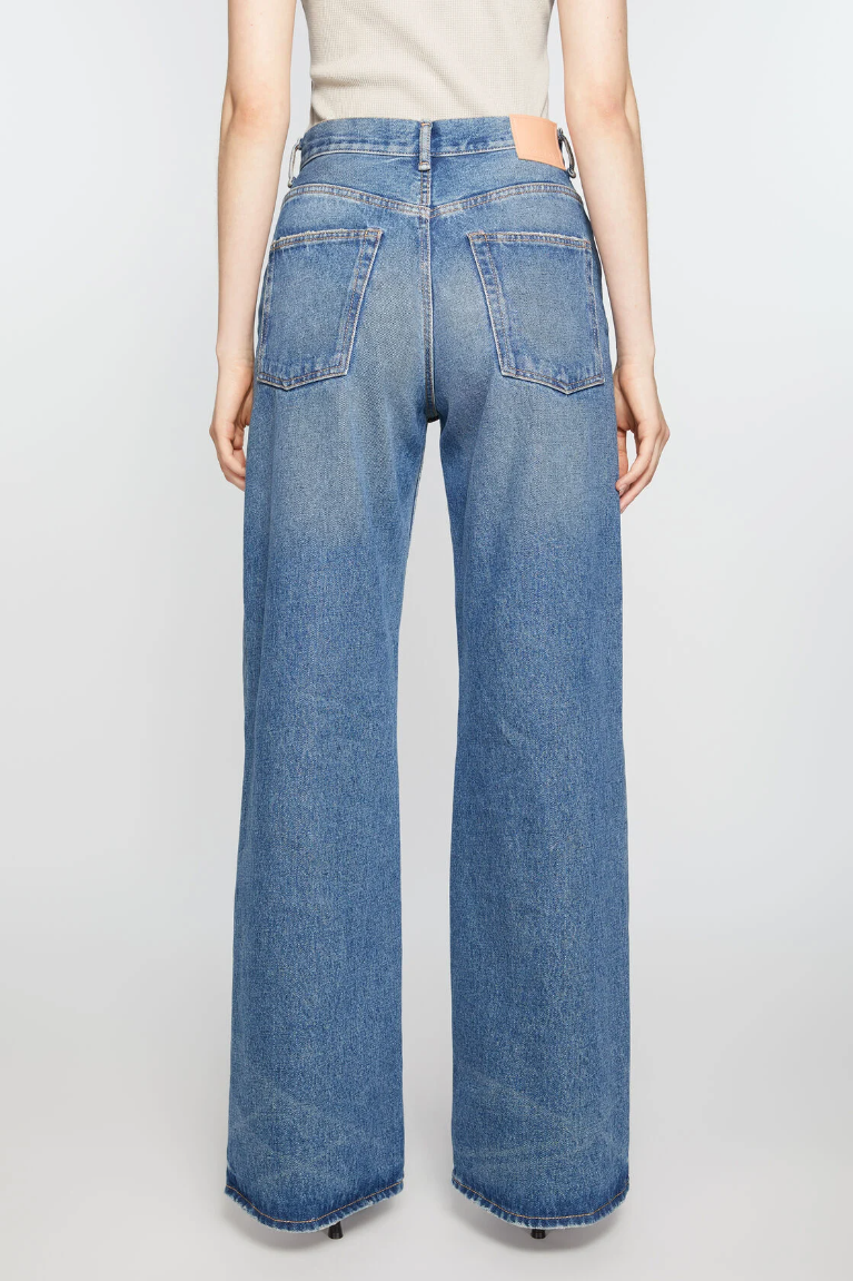  Quần Nữ Acne Regular Fit Jeans - 2022F 'Mid Blue' 
