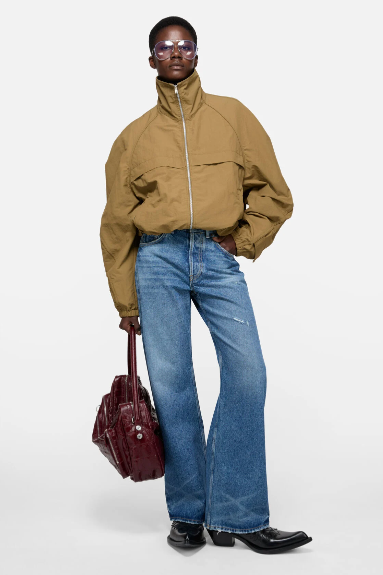  Quần Nữ Acne Regular Fit Jeans - 2022F 'Mid Blue' 