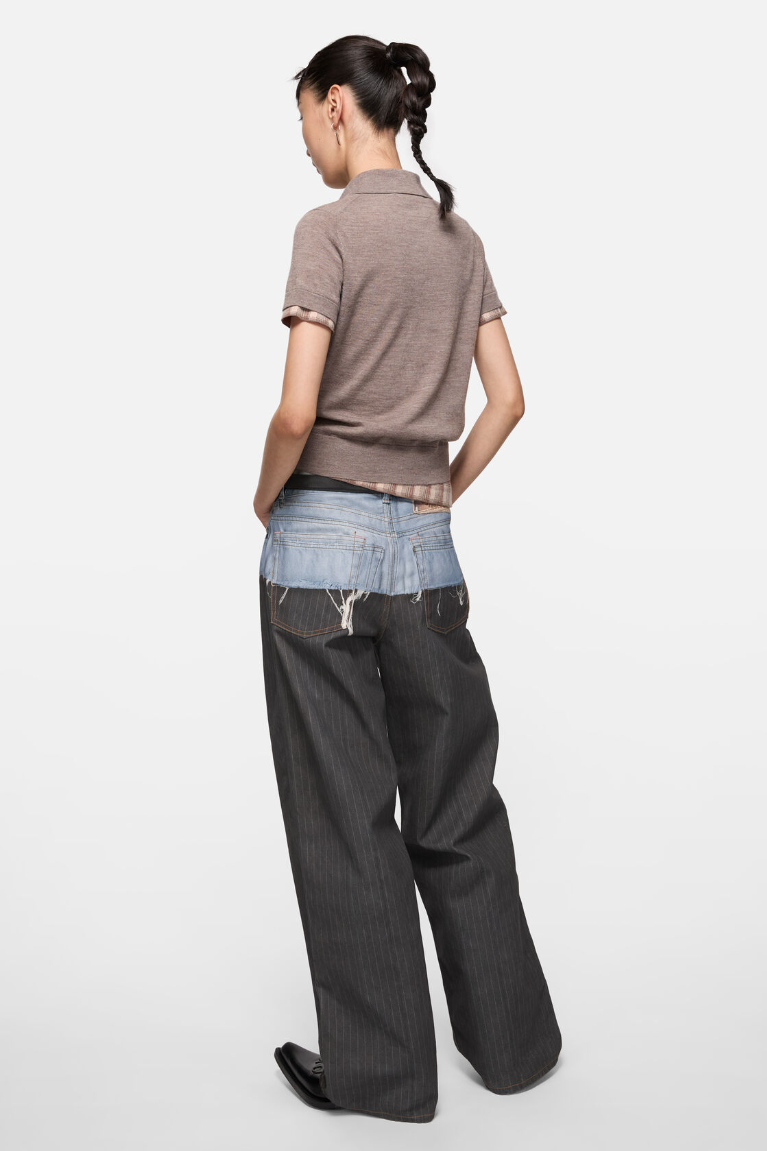  Quần Nữ Acne Trompe-l’œil Jeans - 1981 'Blue' 