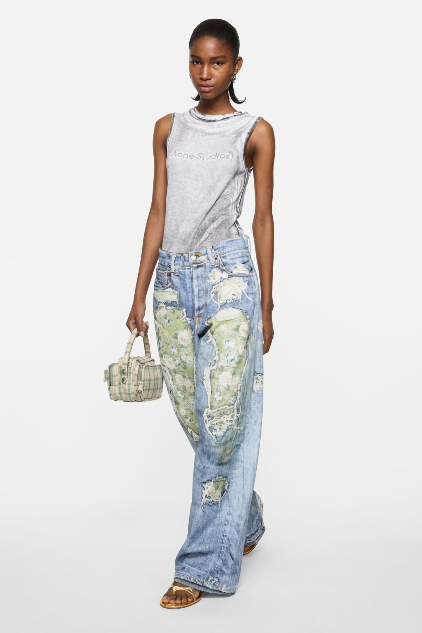  Quần Nữ Acne Trompe-l’œil Jeans - 1981 'Blue' 