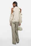  Quần Nữ Acne Twill Trousers With Belt 'Clay Beige' 