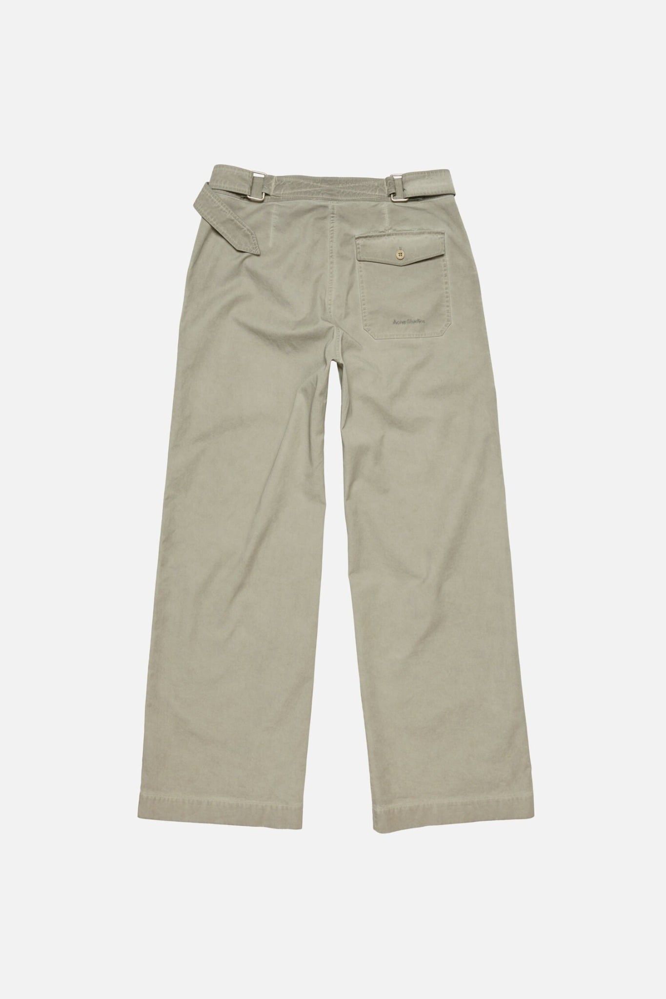  Quần Nữ Acne Twill Trousers With Belt 'Clay Beige' 