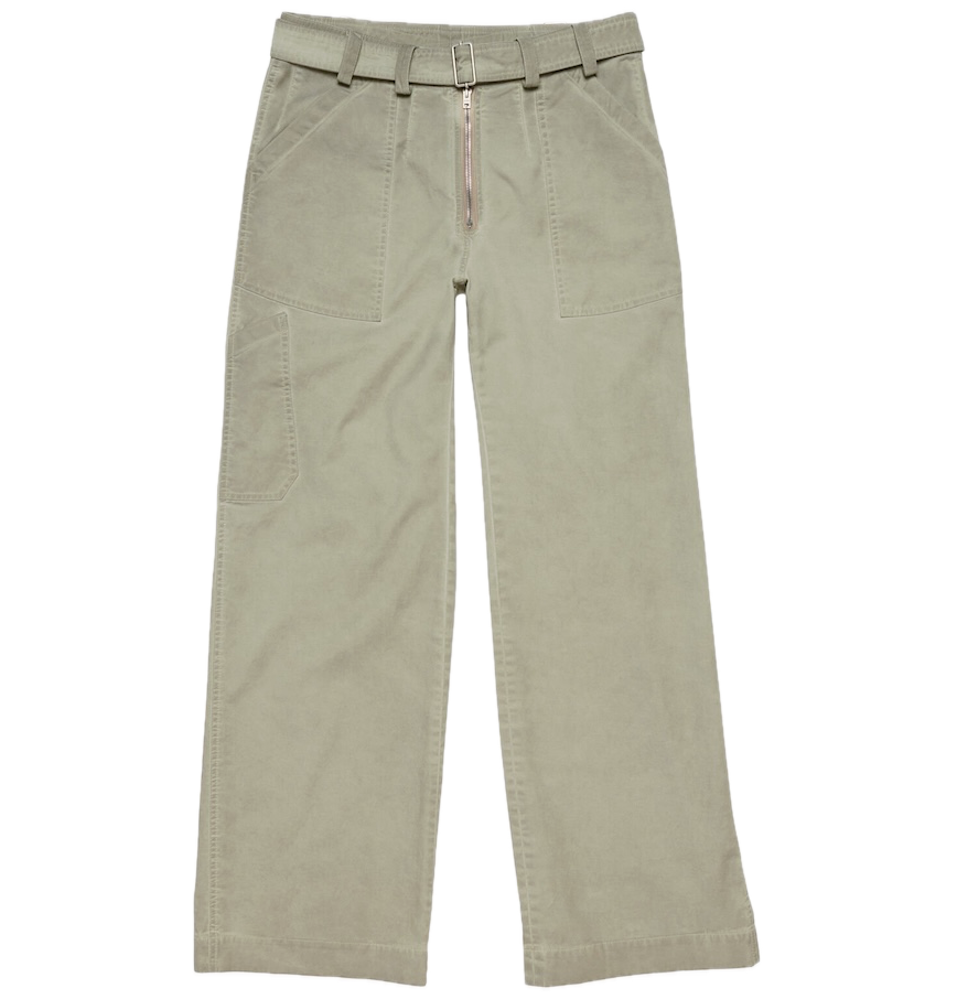  Quần Nữ Acne Twill Trousers With Belt 'Clay Beige' 
