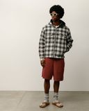  Quần Stussy Stripe Jersey Short 'Burgundy' 