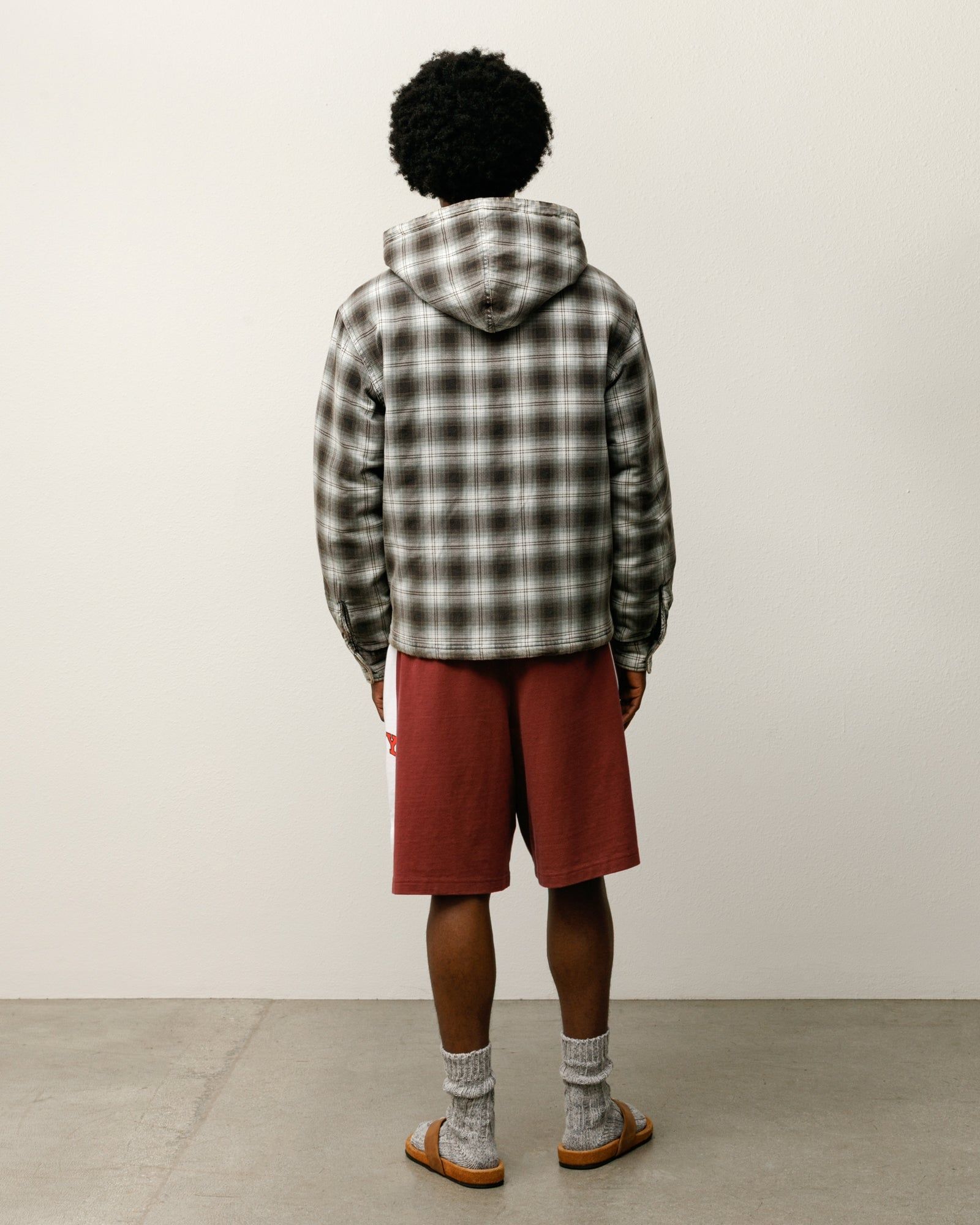  Quần Stussy Stripe Jersey Short 'Burgundy' 