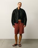  Quần Stussy Stripe Jersey Short 'Burgundy' 