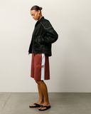  Quần Stussy Stripe Jersey Short 'Burgundy' 