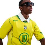  Áo Nike Brazil 2004 Total 90 Reissue 'Yellow Green' 