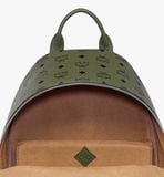  Balo MCM Stark Backpack in Visetos 'Khaki Moss' 