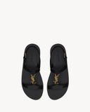  Dép Nữ Saint Laurent Cassandra Sandals 'Black' 
