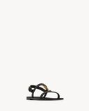  Dép Nữ Saint Laurent Cassandra Sandals 'Black' 