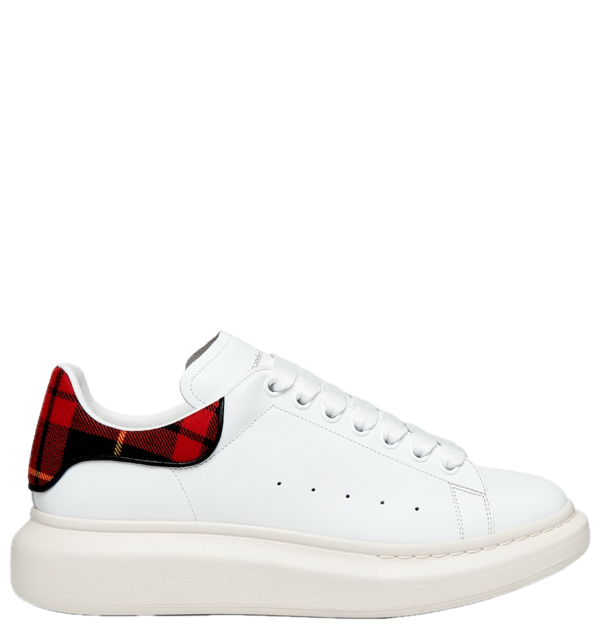  Giày Nam Alexander McQueen Oversized 'White Red' 