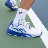  Giày Nam Asics Gel-Resolution X Wide 'White Blue' 