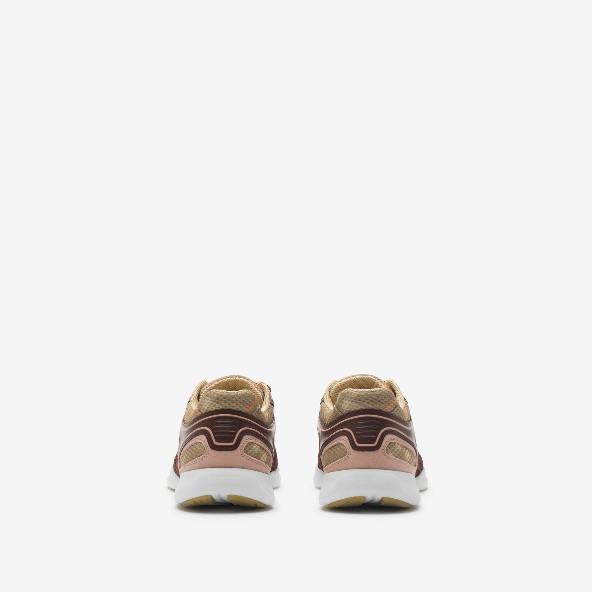  Giày Nam Burberry Check Matrix Sport Sneakers 'Broom' 