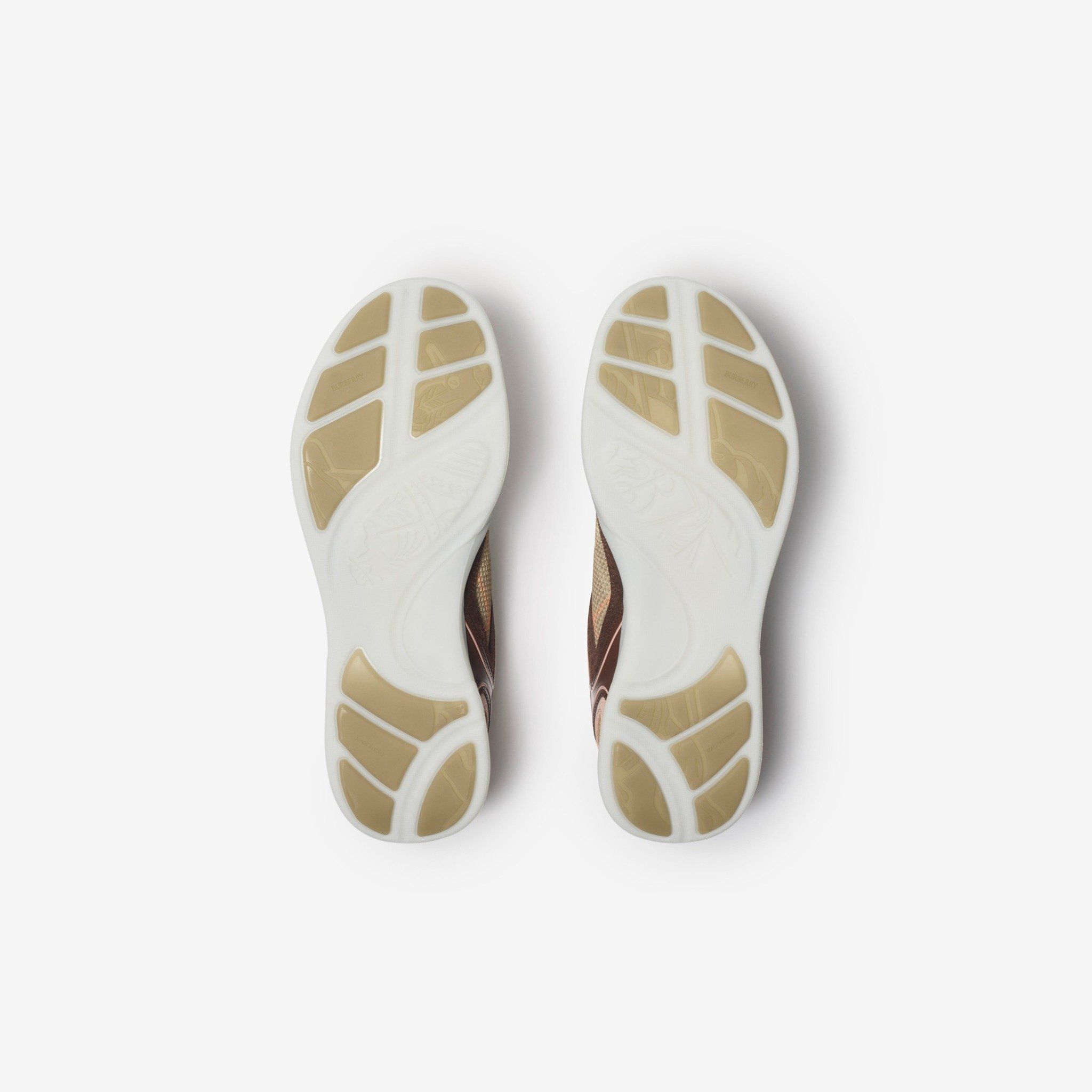  Giày Nam Burberry Check Matrix Sport Sneakers 'Broom' 