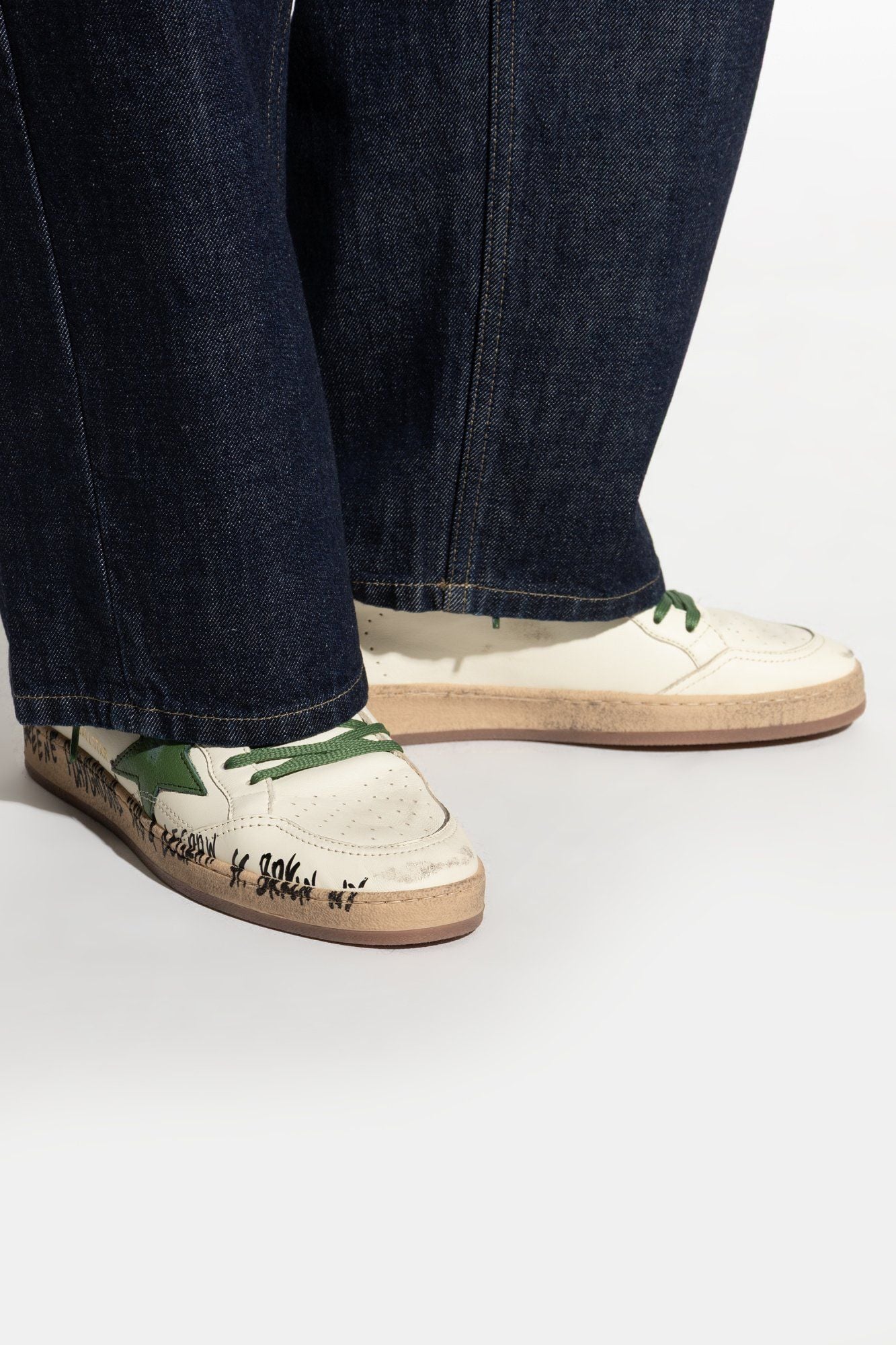  Giày Nam Golden Goose Ball Star 'Beige' 