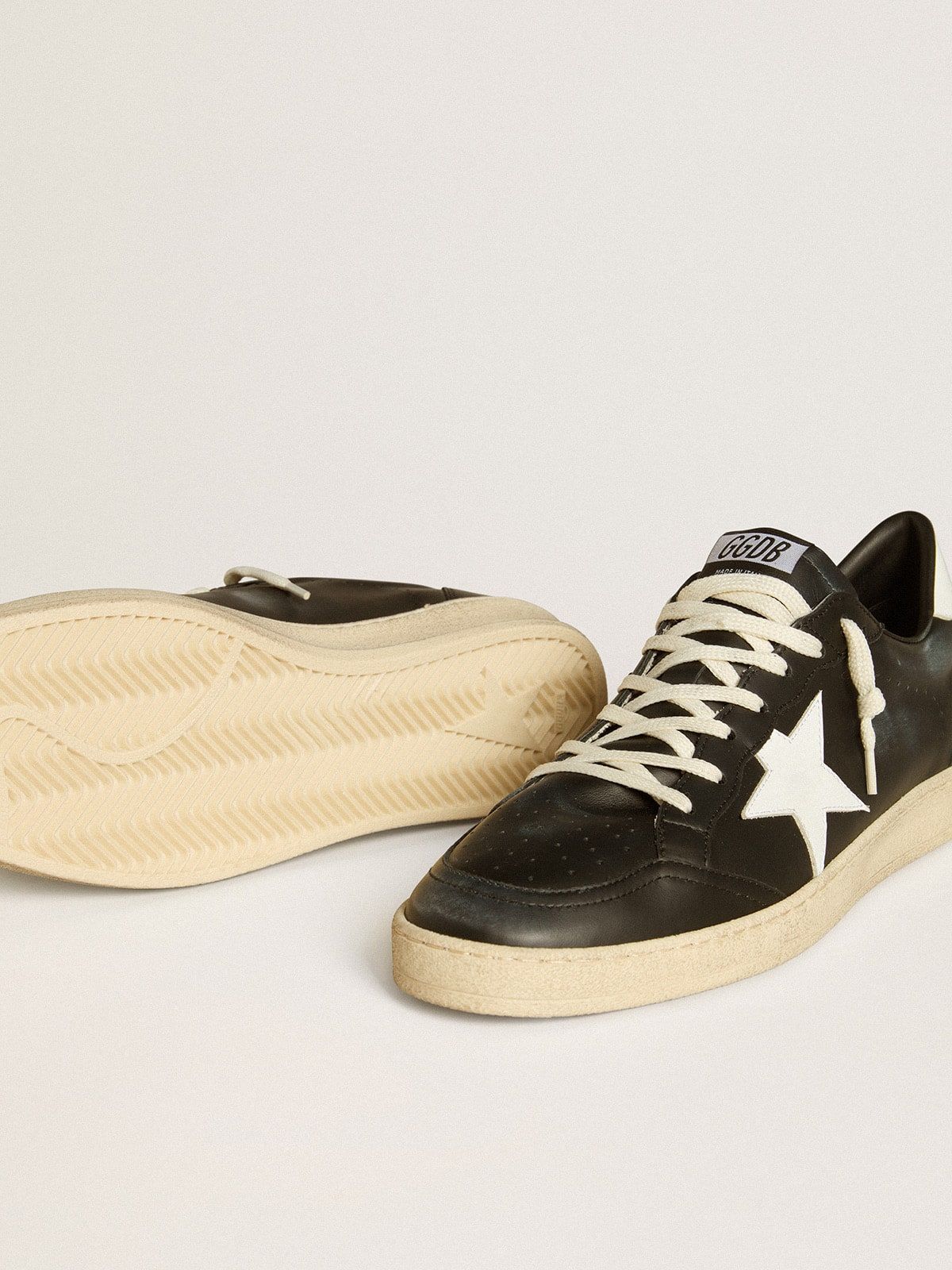  Giày Nam Golden Goose Ball Star 'Black' 
