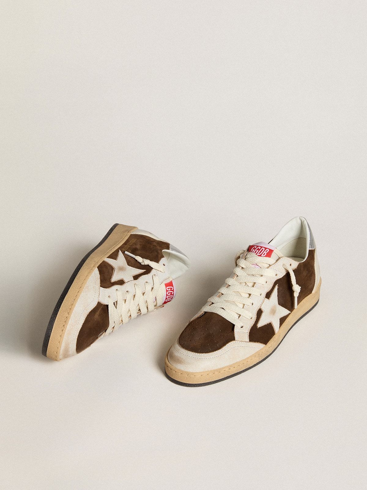  Giày Nam Golden Goose Ball Star 'Brown' 